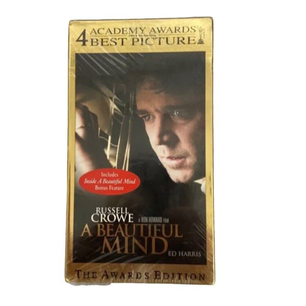 A Beautiful Mind VHS Russell Crowe The Awards Edition Sealed